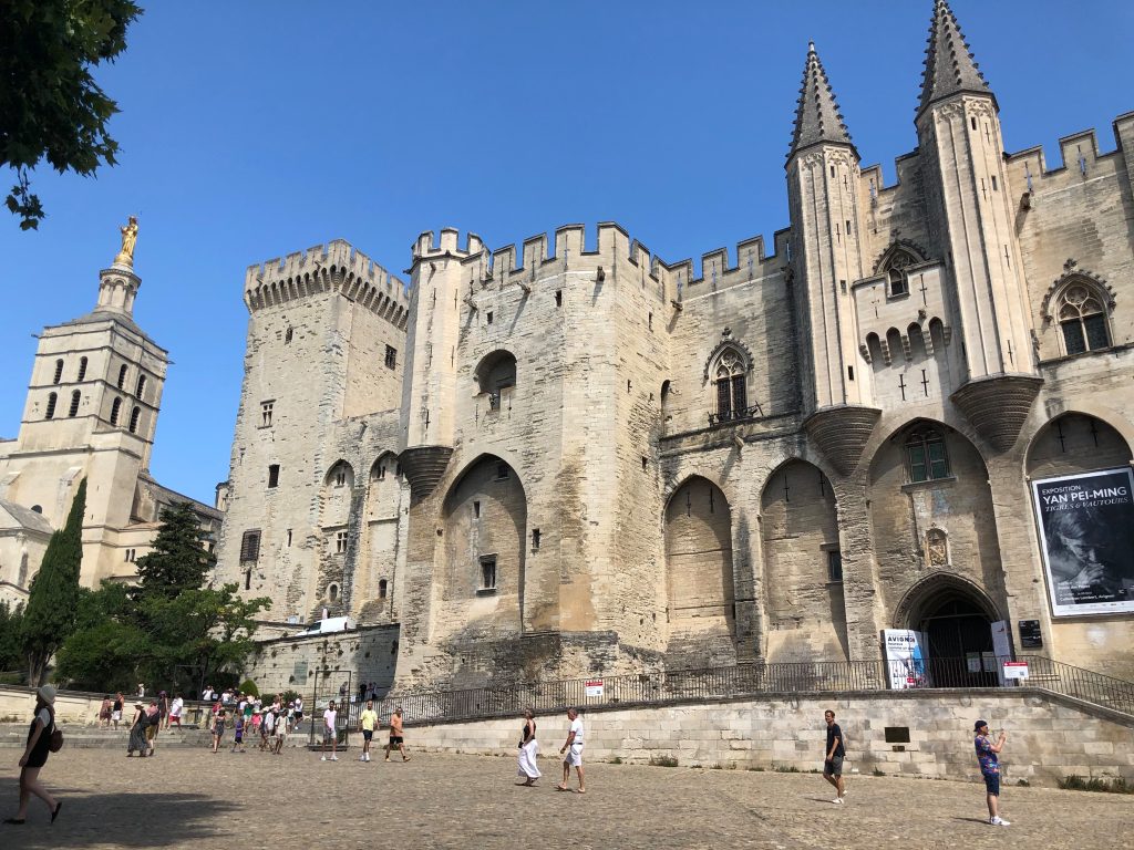 Palais de Papes, Palace of the Popes, in Avignon