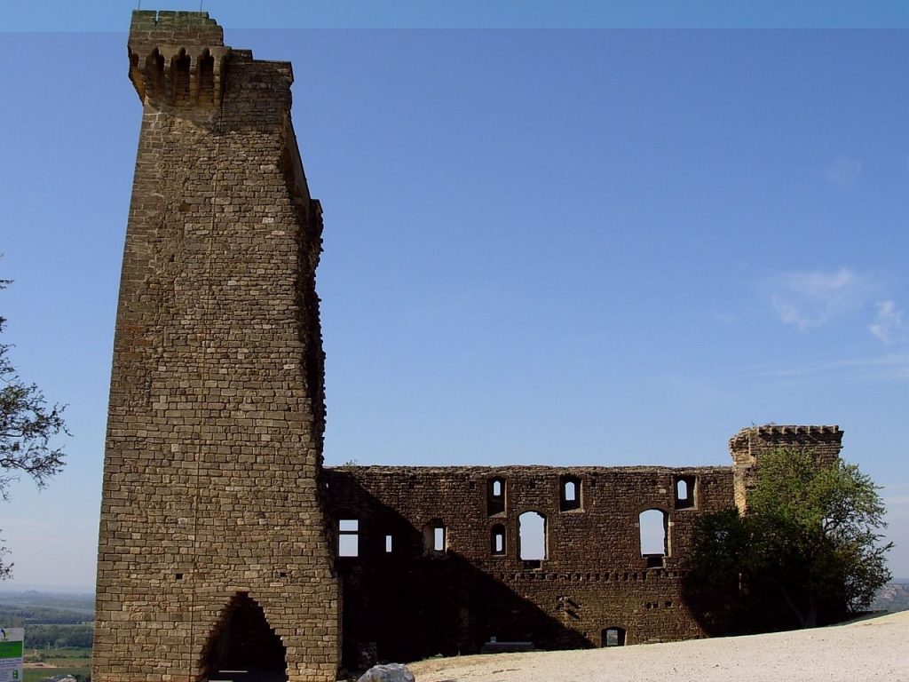 Châteauneuf du pape, castle, ruin