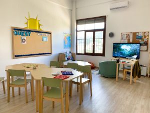 Empty classroom