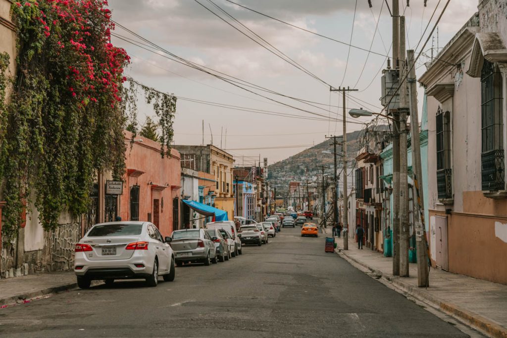 street with many wires over it