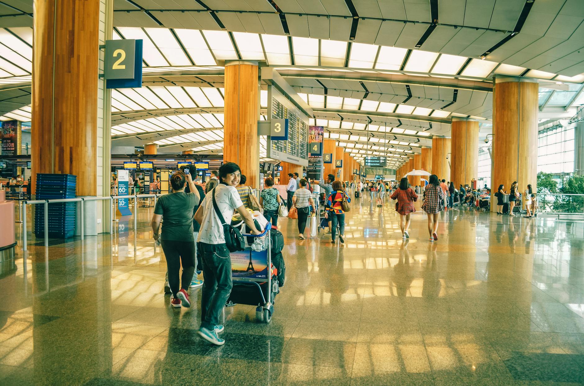 people standing inside airport