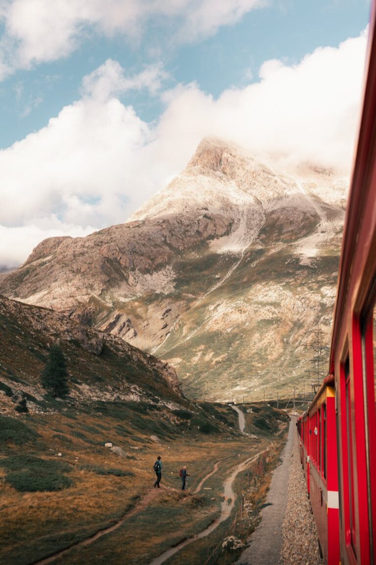 scenic train journey through zermatt switzerland