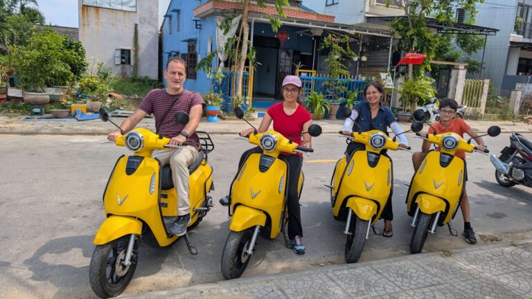Yellow e-scooter